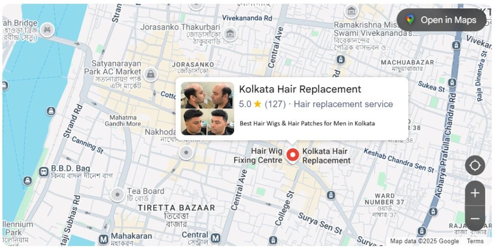 Best hair wig and hair patch fixing center in kolkata at college street kolkata. Get a new look starting just ₹4999 with best hair wigs and hair patches for men in kolkata.